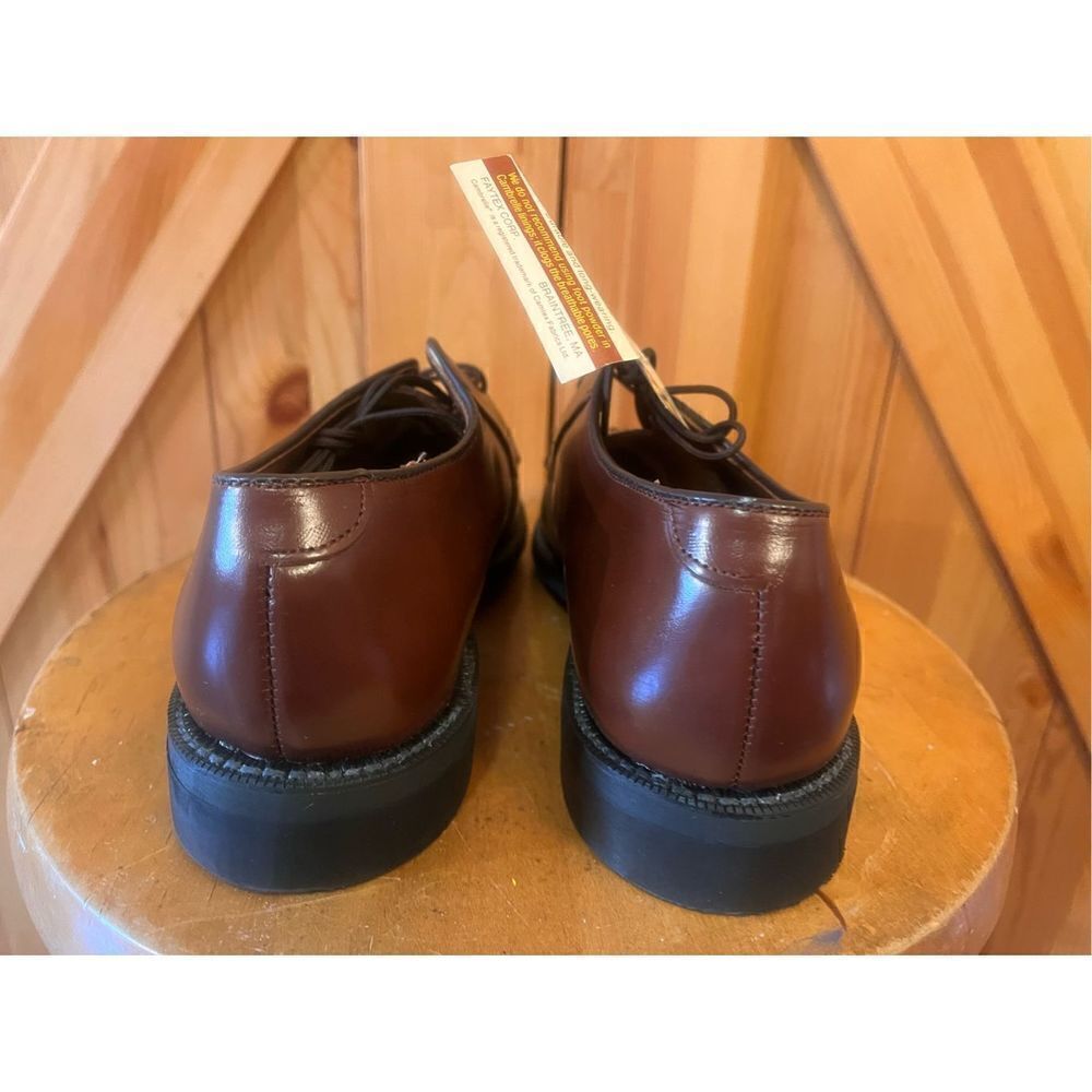 Bates Men's Brown Leather Oxford 6.5E Nwt - Picture 4 of 8